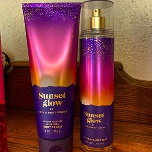 Bath and Body Works Sunset Glow set